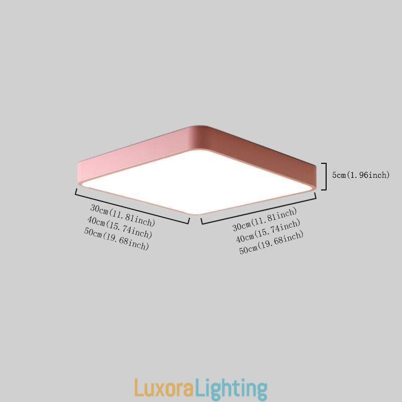 Designer Touch Decorative Simlpe Flush Mount Thin Square Light Energy Saving Ceiling Light