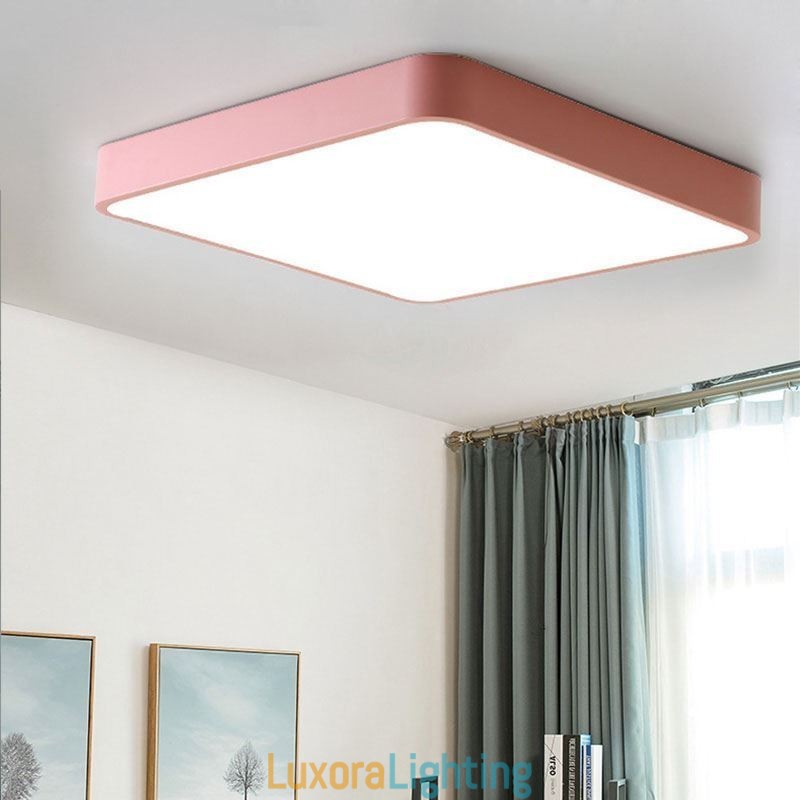 Designer Touch Decorative Simlpe Flush Mount Thin Square Light Energy Saving Ceiling Light
