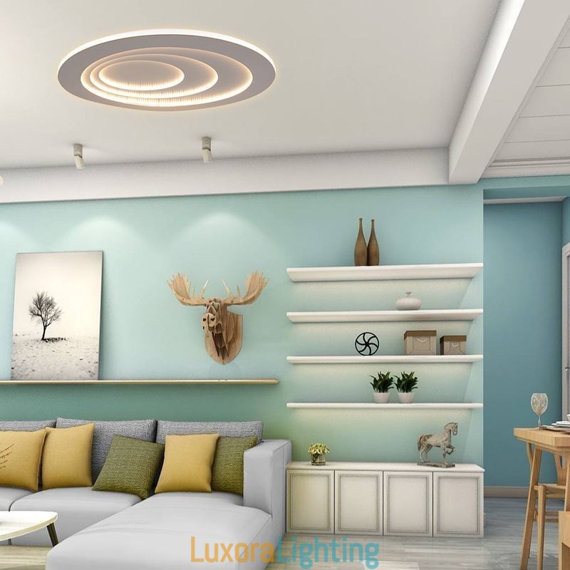 Designer Touch Decorative Modern Flush Mount Water Drop Terrace Ceiling Light Side Illuminating Light