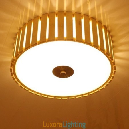 Designer Touch Decorative Large Bamboo Flush Mount Chinese Creative Ceiling Light Kid's Lighting