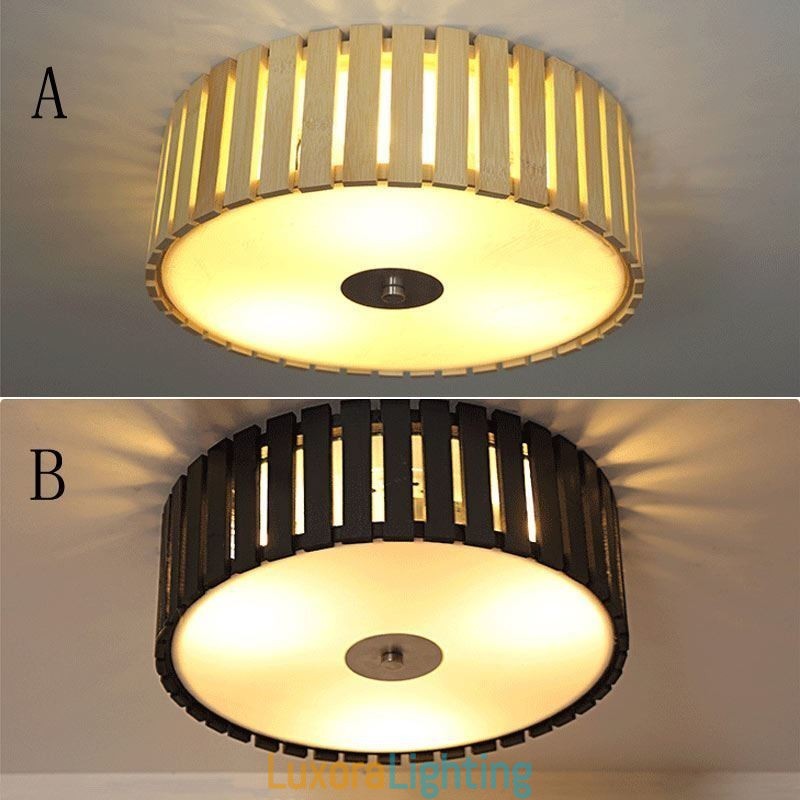 Designer Touch Decorative Large Bamboo Flush Mount Chinese Creative Ceiling Light Kid's Lighting