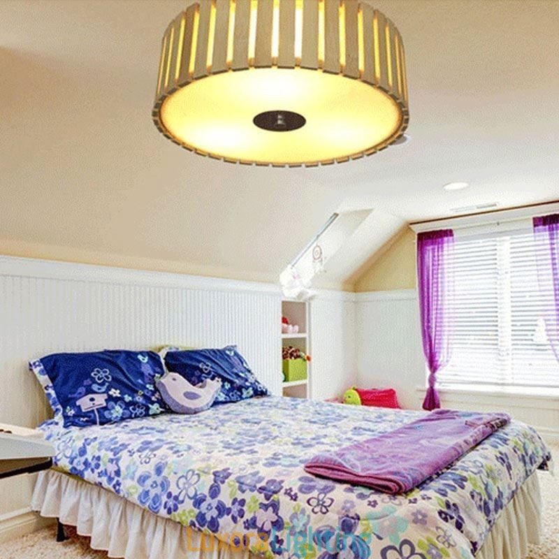 Designer Touch Decorative Large Bamboo Flush Mount Chinese Creative Ceiling Light Kid's Lighting