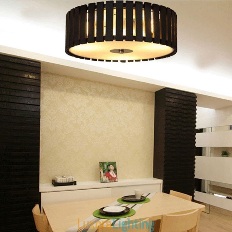 Designer Touch Decorative Large Bamboo Flush Mount Chinese Creative Ceiling Light Kid's Lighting