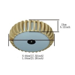 Designer Touch Decorative Rural Bamboo Flush Mount Pumpkin Shape Ceiling Lighting