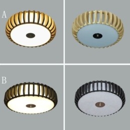 Designer Touch Decorative Rural Bamboo Flush Mount Pumpkin Shape Ceiling Lighting