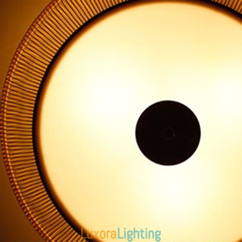 Designer Touch Decorative Chinese Special Bamboo Flush Mount Creative Japanese Round Ceiling Light