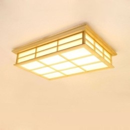 Designer Touch Decorative Japanese Cuboid Ceiling Light Solid Wood Ceiling Lighting