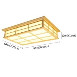 Designer Touch Decorative Japanese Cuboid Ceiling Light Solid Wood Ceiling Lighting