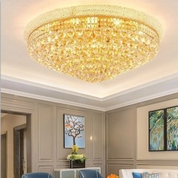 Designer Touch Decorative European Flush Mount Light Luxury Crystal Ceiling Light