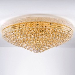 Designer Touch Decorative European Flush Mount Light Luxury Crystal Ceiling Light