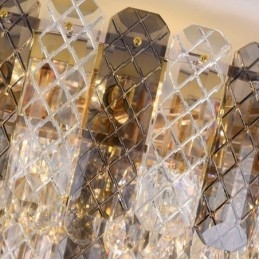 Designer Touch Decorative Crystal Flush Mount Double Layer Round Luxury Decrative Ceiling Light 80cm