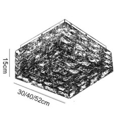 Designer Touch Decorative Crystal Ceiling Light Flush Mount Three Color Dimmable