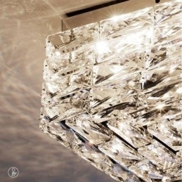 Designer Touch Decorative Crystal Ceiling Light Flush Mount Three Color Dimmable