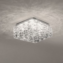 Designer Touch Decorative Crystal Ceiling Light Flush Mount Three Color Dimmable