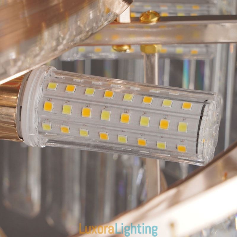 Designer Touch Decorative Crystal Flush Mount Luxury Round Crystal Decoration Ceiling Light