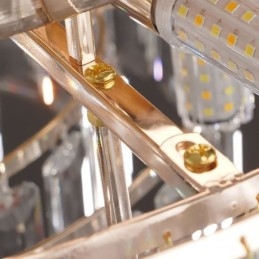 Designer Touch Decorative Crystal Flush Mount Luxury Round Crystal Decoration Ceiling Light