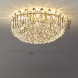 Designer Touch Decorative Luxury Crystal Flush Mount Round Crystal Decoration Ceiling Light