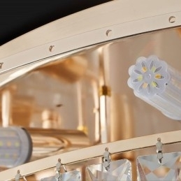 Designer Touch Decorative Luxury Crystal Flush Mount Round Crystal Decoration Ceiling Light