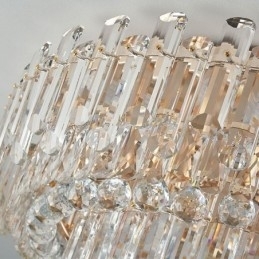 Designer Touch Decorative Luxury Crystal Flush Mount Round Crystal Decoration Ceiling Light