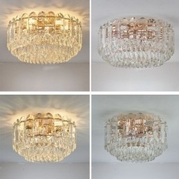 Designer Touch Decorative Crystal Flush Mount Round Crystal Decoration Ceiling Lighting Fixtures