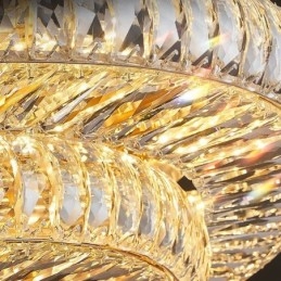 Designer Touch Decorative Crystal Flush Mount Round Crystal Decoration Ceiling Light