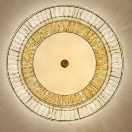 Designer Touch Decorative Crystal Flush Mount Round Crystal Decoration Ceiling Light