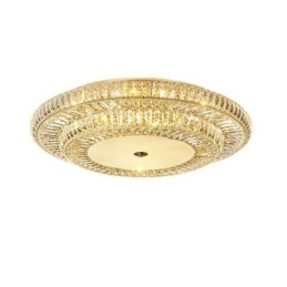 Designer Touch Decorative Crystal Flush Mount Round Crystal Decoration Ceiling Light