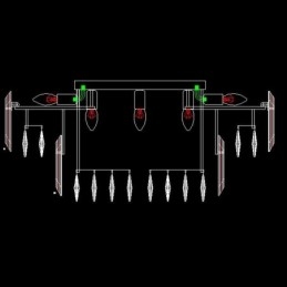 Designer Touch Decorative Crystal Flush Mount Simple Modern Round Ceiling Light Dining Light