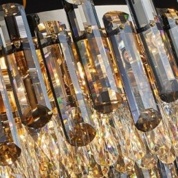 Designer Touch Decorative Crystal Ceiling Light Simple Modern Round Flush Mount Light