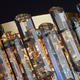 Designer Touch Decorative Crystal Ceiling Light Simple Modern Round Flush Mount Light