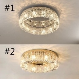 Designer Touch Decorative Modern Elegant Ceiling Light Flush Mount Crystal Ceiling Lamp