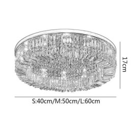 Designer Touch Decorative Modern Elegant Ceiling Light Flush Mount Crystal Ceiling Lamp