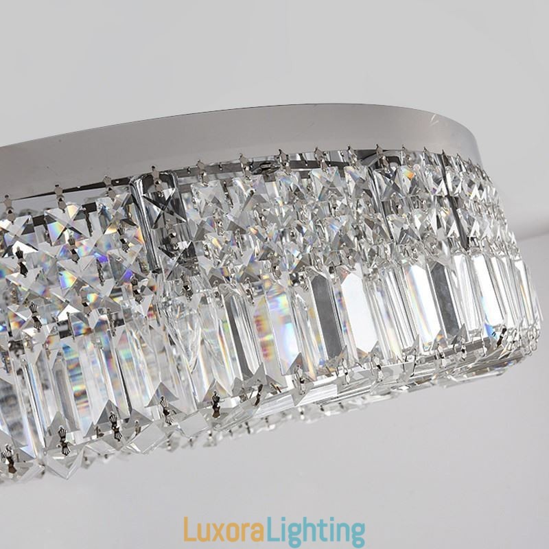 Designer Touch Decorative Modern Elegant Ceiling Light Flush Mount Crystal Ceiling Lamp