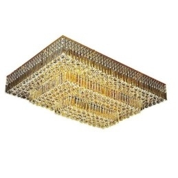 Designer Touch Decorative Modern Flush Mount Three Tiers Crystal Chandelier