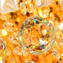 Designer Touch Decorative Modern Flush Mount Three Tiers Crystal Chandelier