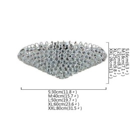 Designer Touch Decorative European Style Crystal Flush Mount Round Shape Ceiling Light