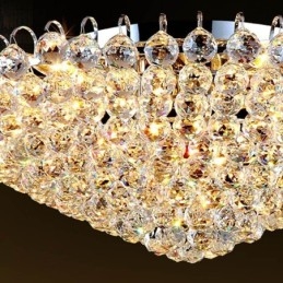 Designer Touch Decorative European Style Crystal Flush Mount Round Shape Ceiling Light