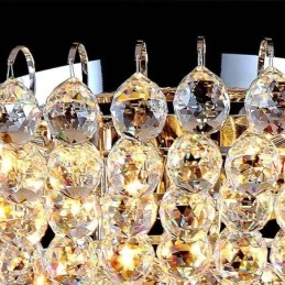 Designer Touch Decorative European Style Crystal Flush Mount Round Shape Ceiling Light