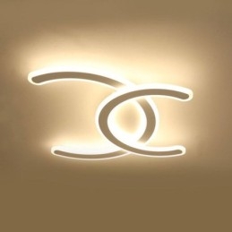 Designer Touch Decorative Modern Simple Flush Mount Letter C Acrylic Ceiling Light