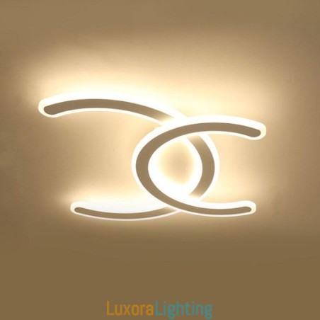 Designer Touch Decorative Modern Simple Flush Mount Letter C Acrylic Ceiling Light