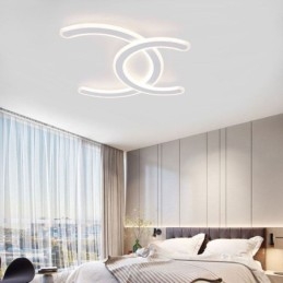 Designer Touch Decorative Modern Simple Flush Mount Letter C Acrylic Ceiling Light