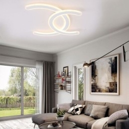 Designer Touch Decorative Modern Simple Flush Mount Letter C Acrylic Ceiling Light