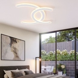 Designer Touch Decorative Modern Simple Flush Mount Letter C Acrylic Ceiling Light