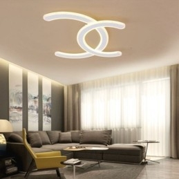 Designer Touch Decorative Modern Simple Flush Mount Letter C Acrylic Ceiling Light