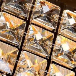 Designer Touch Decorative Modern Crystal Chandelier Round Flush Mounted