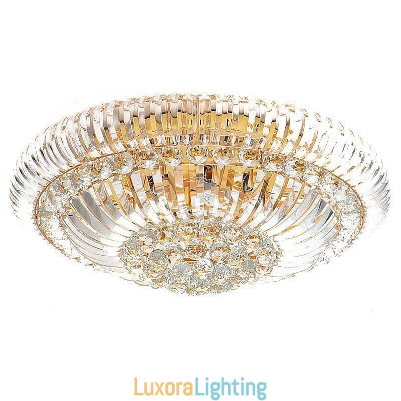 Designer Touch Decorative Modern Simple Flush Mounted Crystal Round Lighting