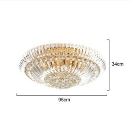 Designer Touch Decorative Modern Simple Flush Mounted Crystal Round Lighting