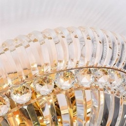 Designer Touch Decorative Modern Simple Flush Mounted Crystal Round Lighting