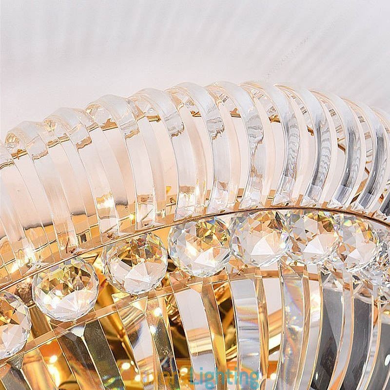 Designer Touch Decorative Modern Simple Flush Mounted Crystal Round Lighting