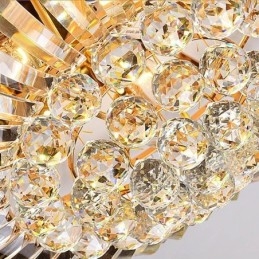 Designer Touch Decorative Modern Simple Flush Mounted Crystal Round Lighting